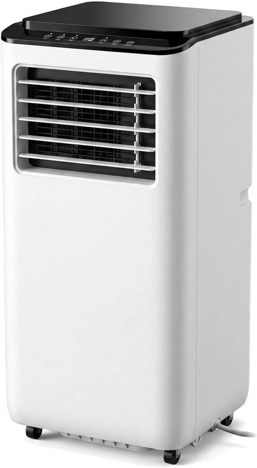HUGGWRT Ar condicionado, Timer, 10000 BTU, Kit de instalação INCL, 2 velocidades, 24h Timer, Baixo consumo, Frigorífico de ventilação para divisões grandes