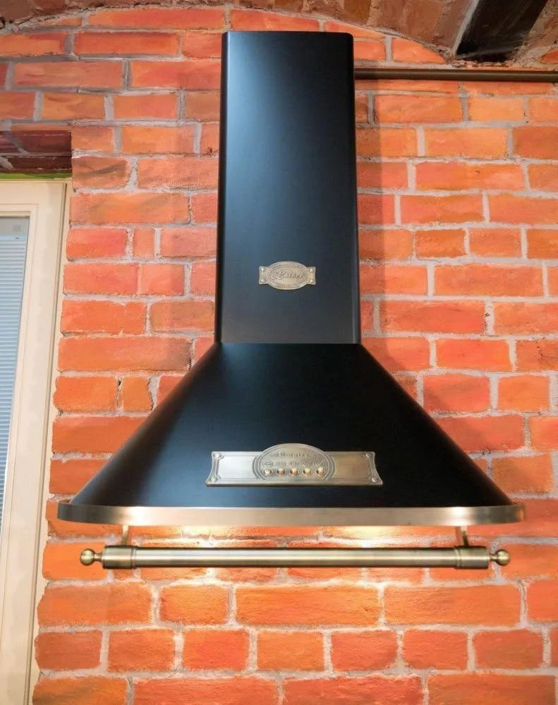 exaustor, 60 cm, 910 m3/h, capa de cozinha, instalação de parede, preto, série de capa de parede Modelo Império, Novo do fabricante Luxe Kaiser