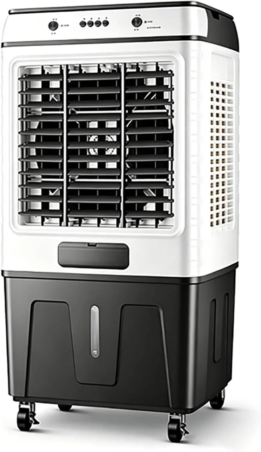 Generic Ar condicionado 1m, 3.3ft, portátil, industrial, 3 velocidades, grande tanque, 4 cristais de gelo, tanque de água de grande capacidade, para o Grande