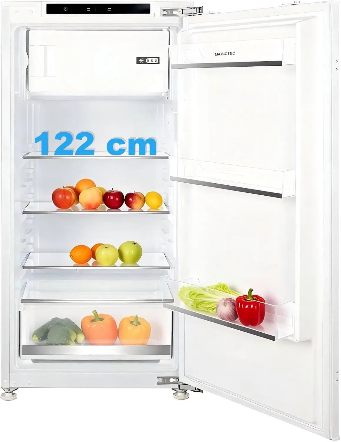 magictec Congelador, 188 L, encastrado, silencioso, 188 L, congelador 16L, frigorífico 172L,