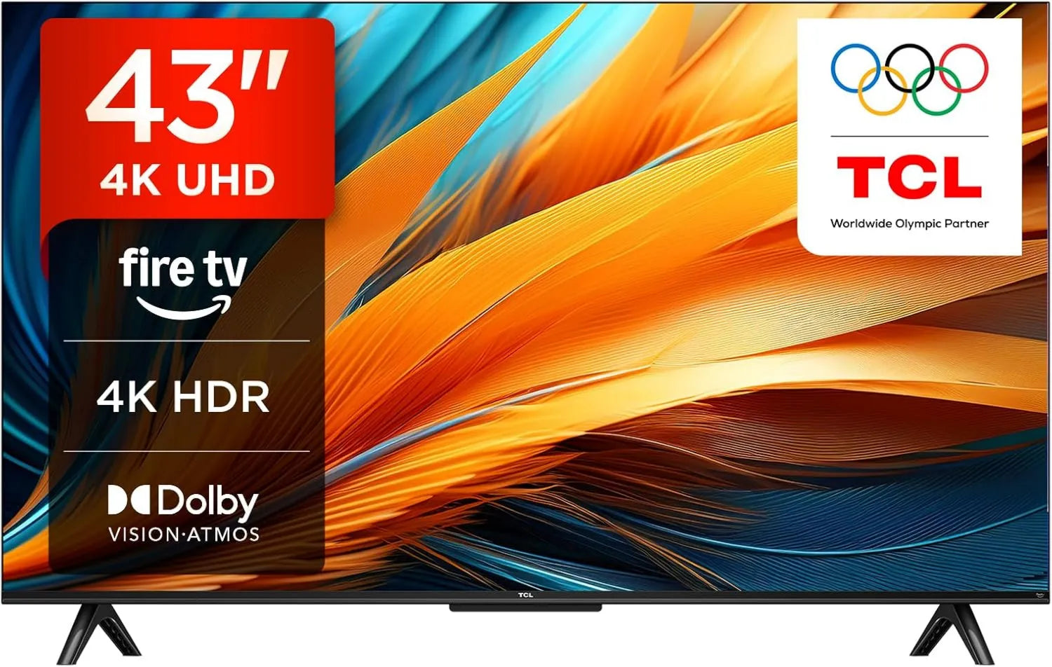 TCL 43PF650 Airplay2 Smart TV, 43 polegadas, TV, 4K UHD, HDR, Sound Dolby, HDR 10, Dolby Atmos, Dolby Vision, DTS, Smart LED Fire TV, Alexa built-in