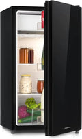 KLARSTEIN Frigorífico, 91 L, preto, 7 níveis de regulação de temperatura, 110 kWh, ano, 91L, iluminação interior, olhar moderno, bandeja de ovo