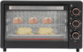 FENGLY Forno de pizza elétrica, 22 L, 1000 W, 120 a 250 °C, Mini, grelha, compacto, 2 zonas de temperatura, 4 tubos de aquecimento