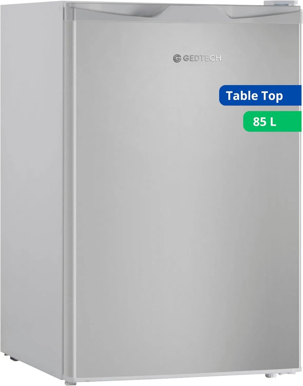 Frigorífico GTOP93SL, 85 L, classe energética E, congelador, Frigorífico GEDTECH Mesa superior 85L GTOP93SL com compartimento