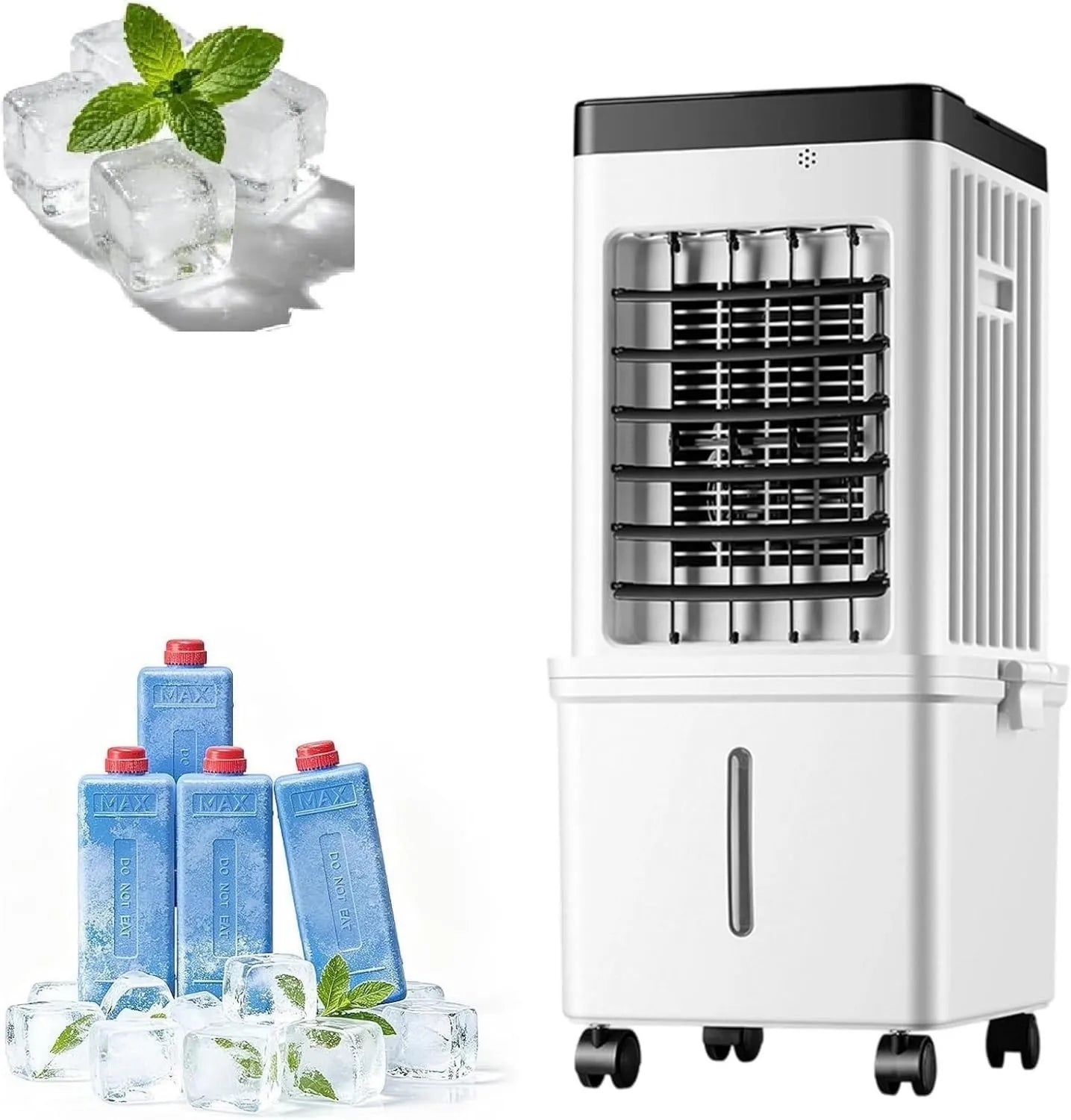Générique Ar condicionado 7.5H, 15 L, 40 dB, temporizador, tanque grande, decoração da sala, tranquilo, removível, secretária & Lounge, 1pc, 3 modos, ar condicionado móvel