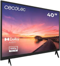 Cecotec Smart TV, 40 polegadas, TV, HDMI, USB, Full HD, Tuner DVB_T, T2, S2, 16W Speakers, Televisão 0 Série 0040, Sistema Dolby