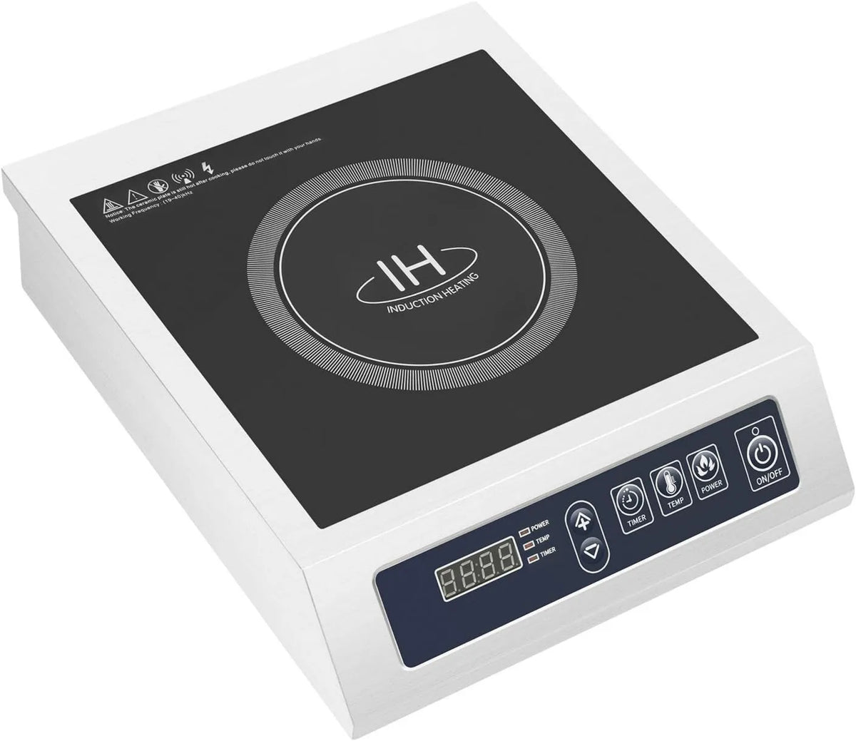 KOLHGNSE Placa de indução, 3500 W, mesa de indução de cozinha, profissional, placa de indução de cozinha 3500 W Temperatura máxima 300 °C Indução 10