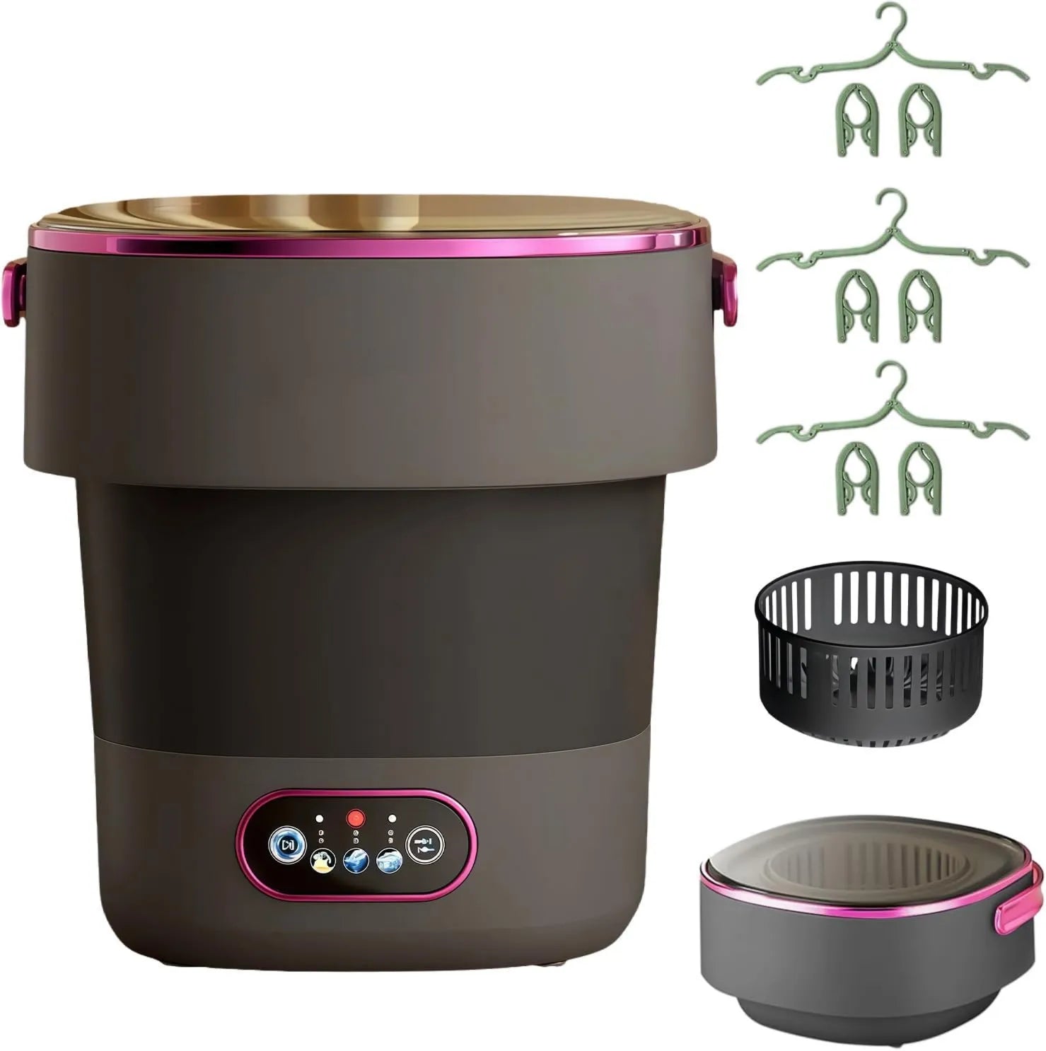 Kensbro Máquina de lavar roupa, 15 L, portátil, camping, dormitório e apartamento, Ideal para roupas pequenas