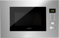 TAURUS Microondas de Touro, 20 L, 700 W, encastrado, grelha, aço inoxidável, microondas, Tecnologia SmartHeat, 6 Níveis de Potência, Modo ECO