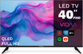 Smart TV, 40 polegadas, TV, Grunkel QLED-4026VD TDT2, HDMI, USB, Wi-Fi, Full HD, Som 20 W, Sistema VIDAA, + HD Satélite, 6 cm, 3 HDMI, WiFi