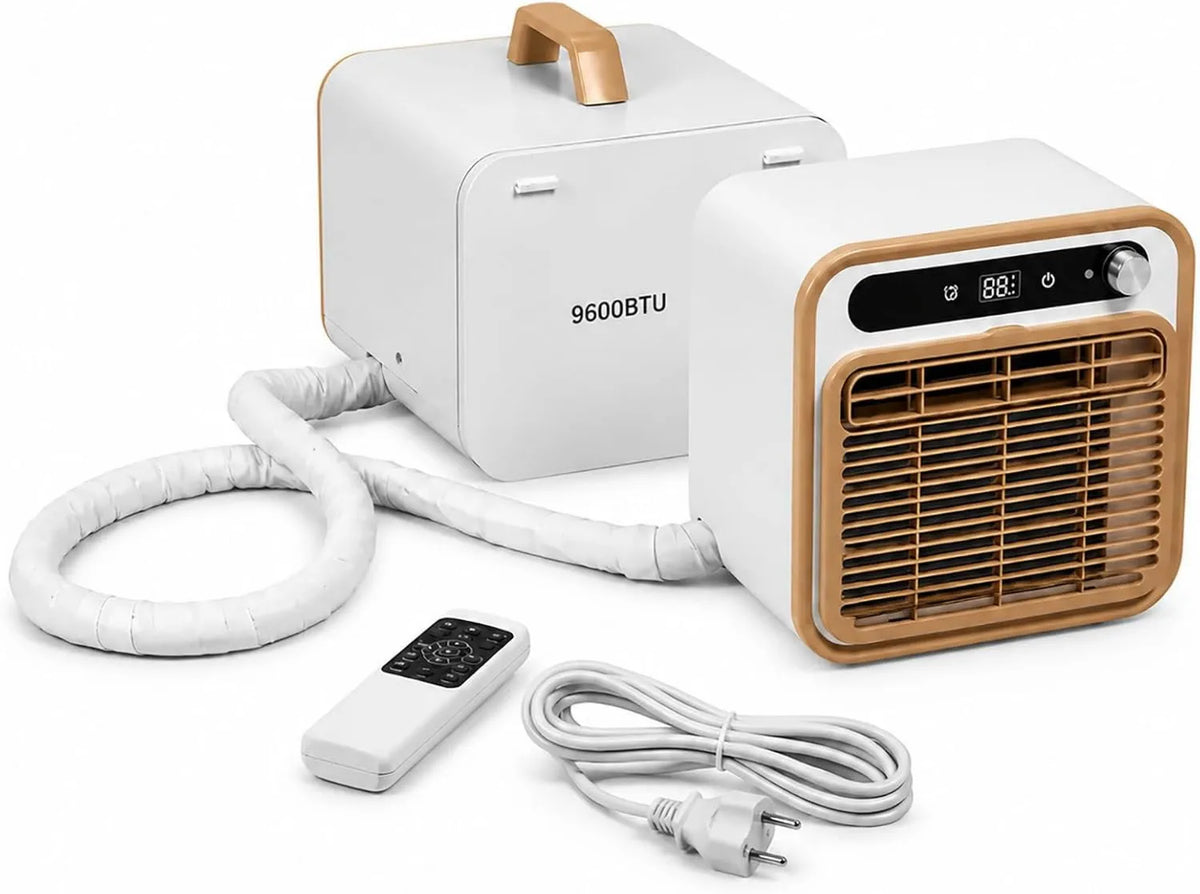 Mcamgiczin 4-em-1, 220 V, portátil, camping, arrefecimento rápido 9600 BTU, modelo 2026, 4-em-1 ar condicionado móvel com refrigeração