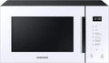 Samsung MG23T5018AW Microondas, 23 L, 1100 W, forno de microondas, cozinha branca, automática e Sobremesa Home, design de vidro