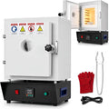 SAIYERUS Forno elétrico, 1500 W, Forno de tratamento térmico com regulação PID até 1150 °C para incineração, argila metálica, Emmal & Jóias