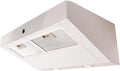 Respekta CH12060W exaustor, 60 cm, 64 dB, capa de cozinha, drenagem e reciclagem, recesso, aço inoxidável, branco, 55, Função