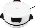 Fdit Pizza forno elétrico, 220 V, portátil, grelha, aço inoxidável, Ideal para Pizzas caseiras, tomada EU 220V, pão árabe