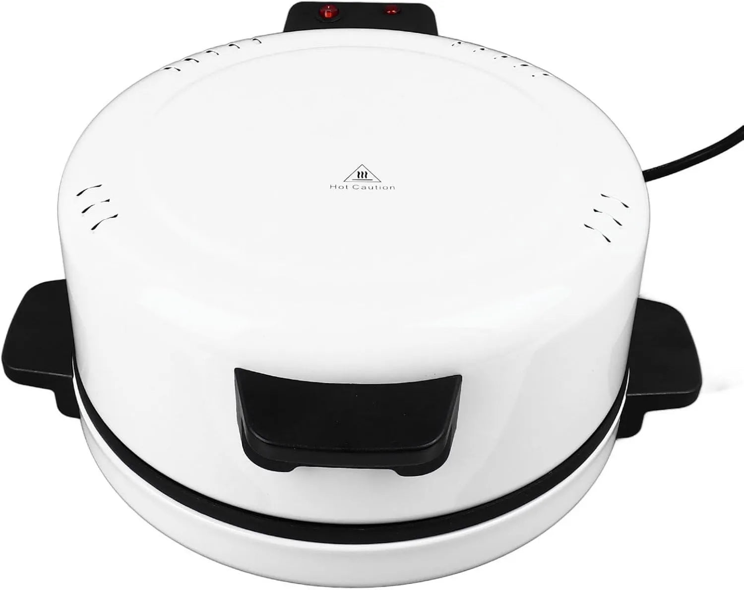 Fdit Pizza forno elétrico, 220 V, portátil, grelha, aço inoxidável, Ideal para Pizzas caseiras, tomada EU 220V, pão árabe