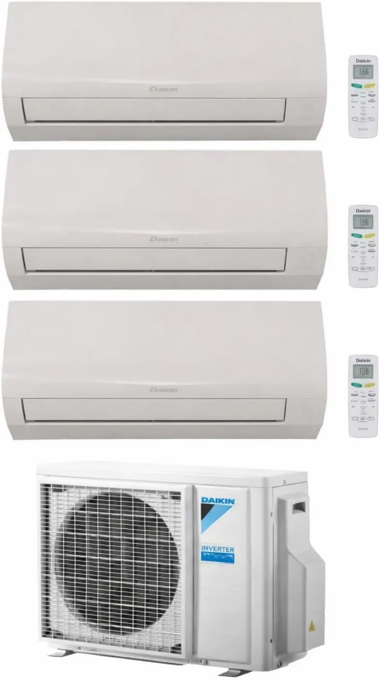 ar condicionado Daikin R32, Wi-Fi, Aplicação, Inversor, Novo Modelo 2026, Daikin Sensira - Teste de ar condicionado Split 9000+9000+12000 BTU 5, Controlável