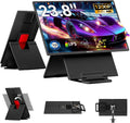 Blackview Monitor PS4, 1080P, 23,8 polegadas, 100 Hz, configuração de jogo, portátil, Full HD, placa IPS, ecrã PC, 90° ajustável Pés Dobráveis, para Laptop