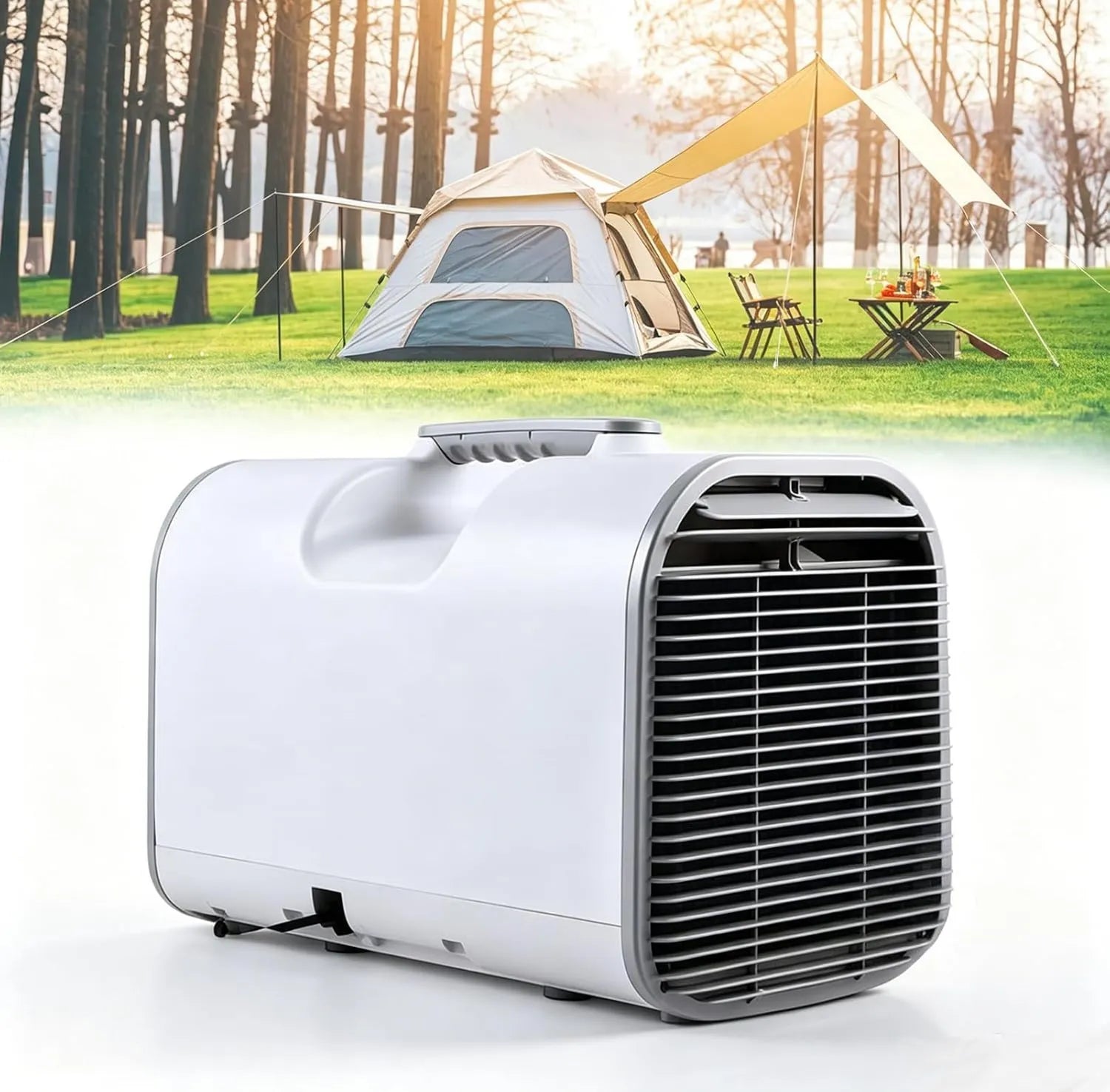 GZGHRZQS Ar condicionado, Inversor, silencioso, camping, para SUV, 4-en-1 Refrigeração, Veículo de todo o terreno, Aquecimento, Desumidificação, Ventilação