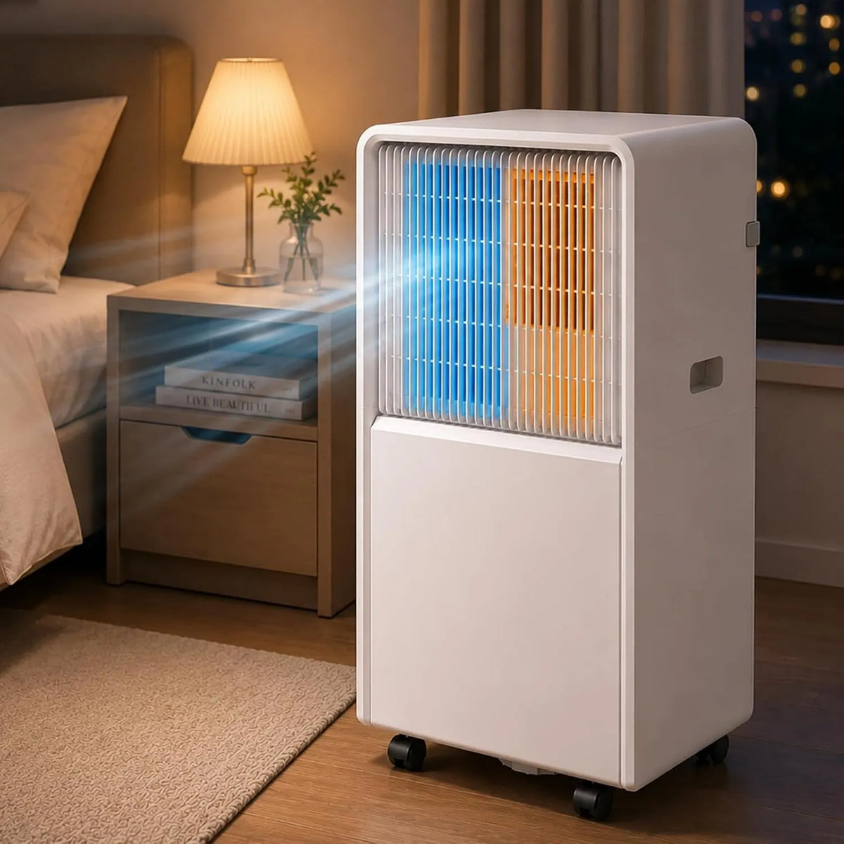 Generic Ar condicionado, portátil, temporizador, acessórios de escape incluídos, unidade Ac com compressor 4 Em 1, 24 horas timer, 4 modos, comando à distância