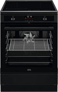 AEG CIB6499APB Utensílios de cozinha com forno, 60 cm, toque, trava, grelha, Hob2Hood, Pirólise - Limpeza automática, SoftClosing, Ecrã com Relógio, Segurança