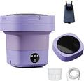 ATB-GIFT Máquina de lavar roupa, 12 L, 7 kg, portátil, camping, UE power-Le violet, Apartamento, até 1, Para roupa interior, Mini máquina de lavar roupa, Meias, estudante