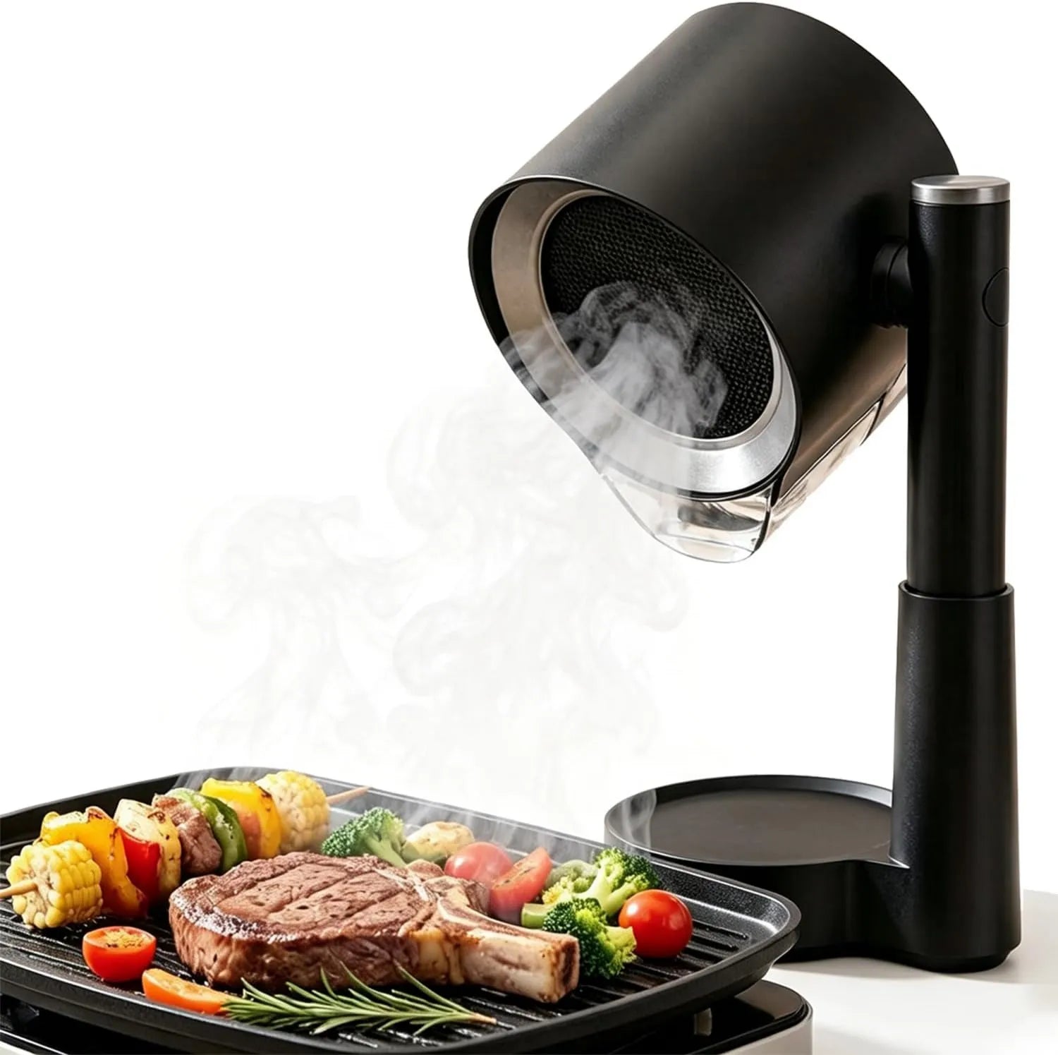 Ayolofei exaustor, exaustor de cozinha, 3 velocidades, portátil, camping, removível, velocidade máxima de 3600 tr, churrasco, exaustor de bancada, panela quente